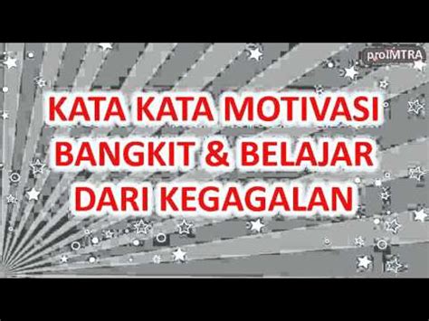 Di sini saya ingin membahas beberapa solusi, jika anda mengalami hasil foto dari kamera hp buram, supaya bisa jernih lagi. Motivasi Belajar dari Kegagalan - Inilah Kata Kata yang PAS MANTAP! - YouTube