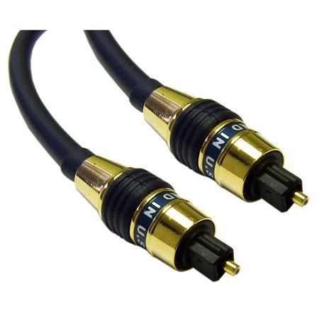 Digital Fiber Optic Cable Gold Connector 70mm 25 Ft