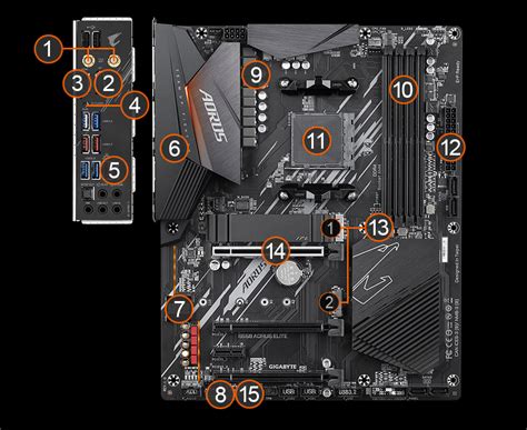 Motherboards Gigabyte B550 Aorus Elite Ax Atx Motherboard For Amd Am4