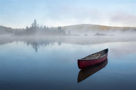 Beautiful And Calming Canoe By The Lake Canoe Lake Outdoor