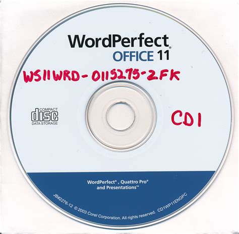 Corel Wordperfect Office 11 Cds 2003 Corel Free Download Borrow
