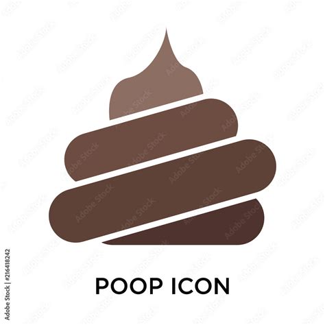 Poop Icons Isolated On White Background Modern And Editable Poop Icon