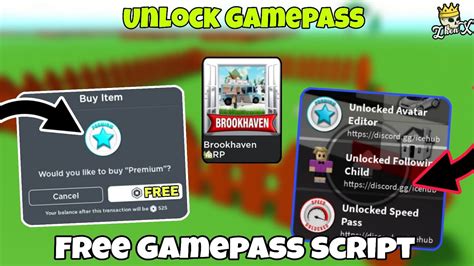 Brookhaven Free Gamepass Script Unlock All Gamepass Mobile And Pc