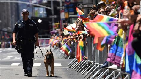 nyc pride parade organizers ban the nypd from its events until 2025 cnn