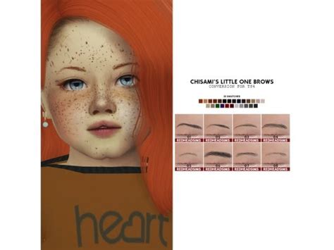 Chisamis Little One Brows Conversion By Redhead Sims Sims 4 The