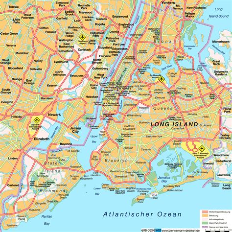 New York City Map Usa