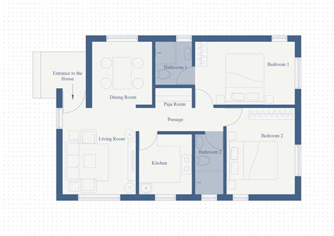 House Floor Plan 4001 House Designs Small House Plans House