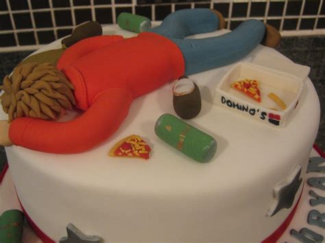 If he's a sports freak, do a huge american. 18Th Birthday Cake - Drunk! - CakeCentral.com