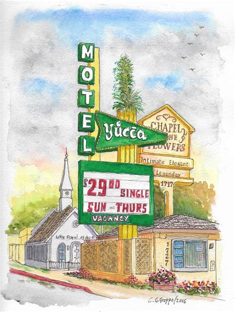 Yucca Motel And Little Chapel Of The Flowers Las Vegas Nevada