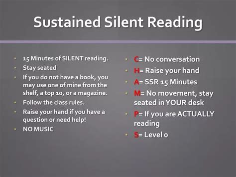 Ppt Sustained Silent Reading Powerpoint Presentation Free Download