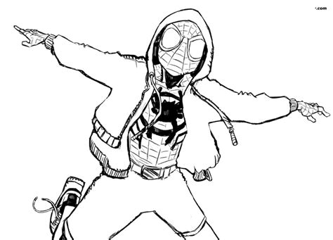 Pencils david hillman inks mark mckenna colors me! Miles Morales coloring pages. Free printable coloring pages