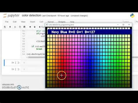 Color Detection Using Opencv Python Project Youtube