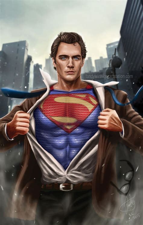 A Man With A Superman Suit On Holding His Shirt Over His Shoulders In Front Of A Cityscape