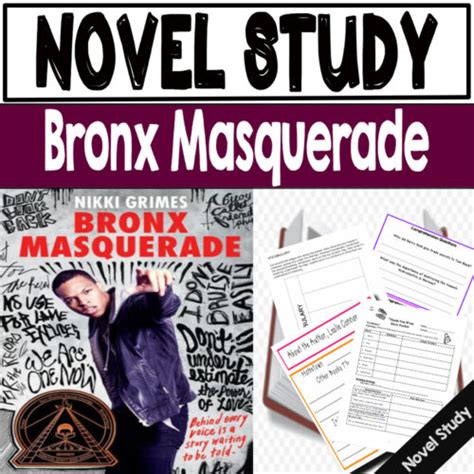 Bronx Masquerade By Nikki Grimes Novel Study Made By Teachers