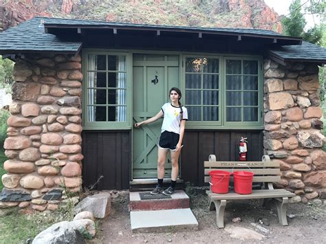 Whether you roll in with your rv, pitch a tent, or opt for a cabin, koa got you covered. Phantom Ranch Cabin Grand Canyon AZ | Stone cabin, Grand ...