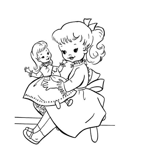 Doll Coloring Pages To Download And Print For Free