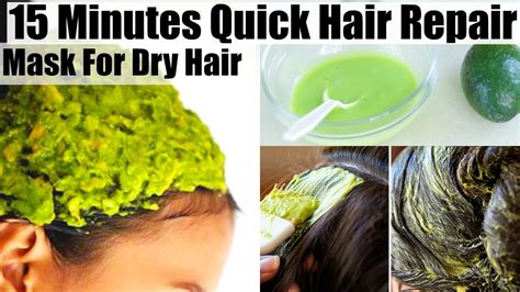 15 Min Hair Repair Mask Treat Dry Hair At Home For Hair Growth & Shine