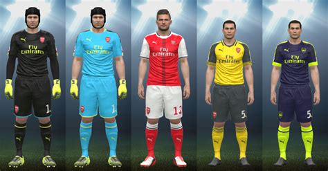 Wepes Sport Uniforme Arsenal 201617 Pes 2016 Pcps3