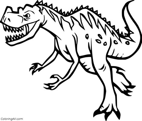 6 free printable giganotosaurus coloring pages in vector format easy to