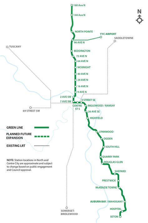 Green Line CTA Route Map