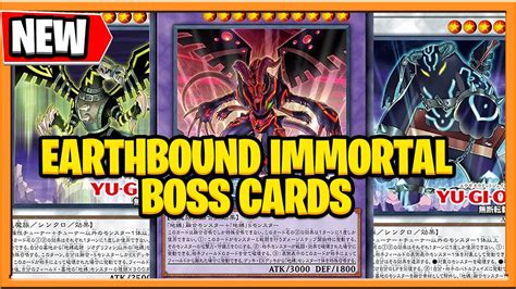 New Yugioh Earthbound Immortal Cards 2023 Animation Chronicle 2023 Synchro Support New Boss