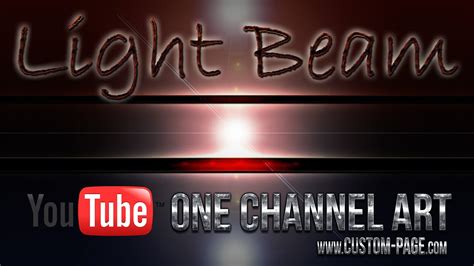 Light Beams Gaming Style Youtube One Channel Art Template