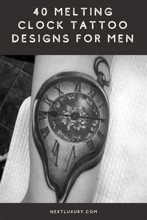 40 Cool Melting Clock Tattoo Designs For Men 2024 Guide Clock
