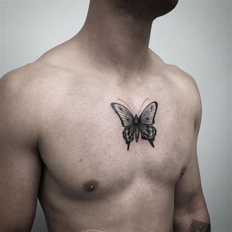 Masculine Butterfly Tattoo For Men Lordoftheringsfanart