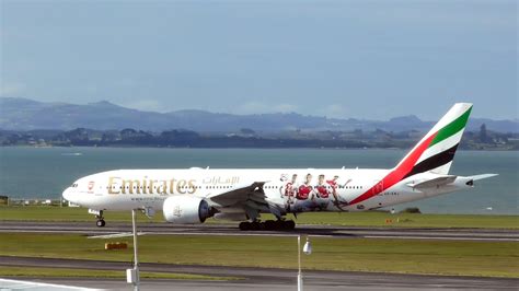 Airbus A220 Arsenal Fc Livery Emirates 777 200lr Landing At Auckland