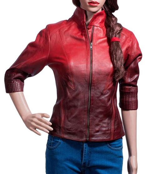 Wanda Maximoff Age Of Ultron Scarlet Witch Leather Jacket Jackets Expert