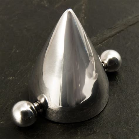 Cone Spike Nipple Shield From Polished 316l Stainless Steel Piercings