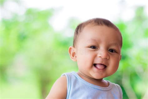 Baby Smiling Stock Photo Image Of Innocence Happiness 119886440