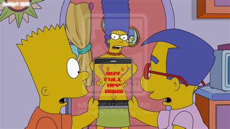 Post Bart Simpson Marge Simpson Milhouse Van Houten Snoopy