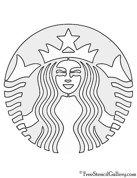 Starbucks Logo Stencil Free Stencil Gallery