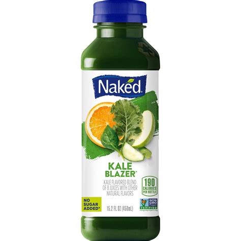 Naked Juice Fruit And Veggie Juice Kale Blazer Oz Bottle Walmart Com