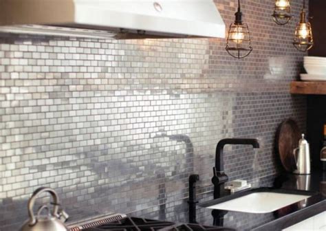 13 Best Metallic Tile Backsplash Ideas For Awesome Kitchen
