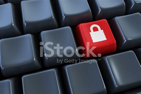 Keyboard With Lock Button Stock Photo Royalty Free Freeimages
