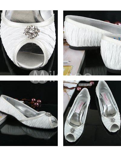 Krystal White Flat Diamonte Wedding Shoes Pedro Garcia Shoes
