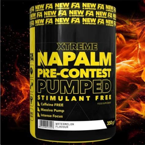Xtreme Napalm Pre Workout Booster Pumped 350g Stimfree Supplement