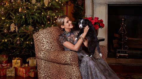 Aerin Lauder Christmas Tree Holiday Puppy Leopard Chair Red Gold