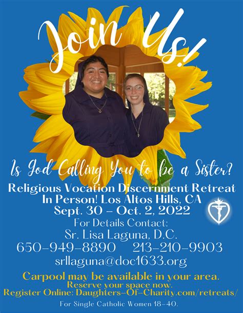 Religious Vocation Discernment Retreat Archdiocese Of San Francisco