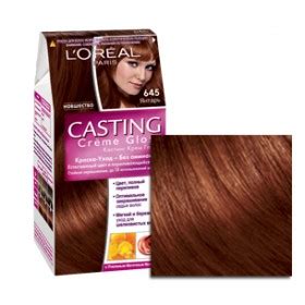 Краска для волос l'oreal paris. Краска для волос Casting Creme Gloss 645 Янтарь | Цвет ...