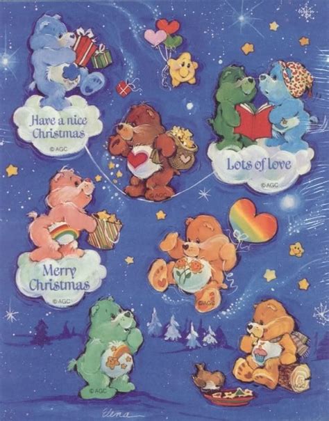 Care Bears Vintage Care Bears Cousins Bear Character Greeting Card