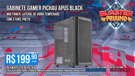 Pombo On Twitter Em Busca De Um Gabinete Para Sua Config O Gabinete Gamer Pichau Apus Black