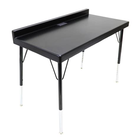 Free shipping and 100% price match guarantee. 104 Desk in Fiberglass with Powder Coated Steel Legs and ...