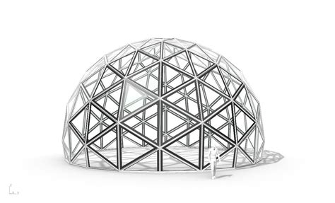 Triangulated 3d Dome Geodesic Dome Like Structure V2 3d Model Cgtrader