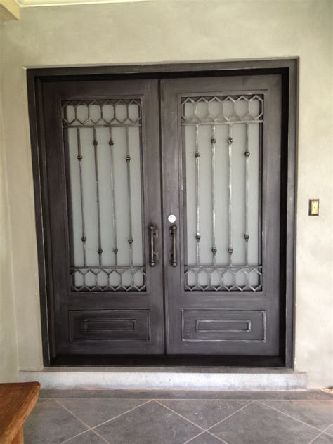 Wrought Iron Doors Install Front And Double Entrance Doors