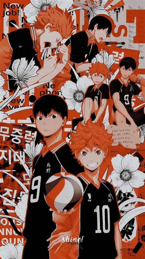 Hinata shouyou (haikyuu!!) minimalist wallpaper by greenmapple17 on deviantart. Hinata And Kageyama Wallpapers - Wallpaper Cave