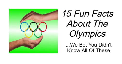 15 Fun Facts About The Olympics