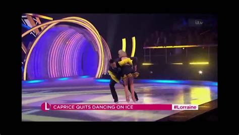 lorraine kelly remarks on very strange caprice drama as she quits dancing on ice mirror online